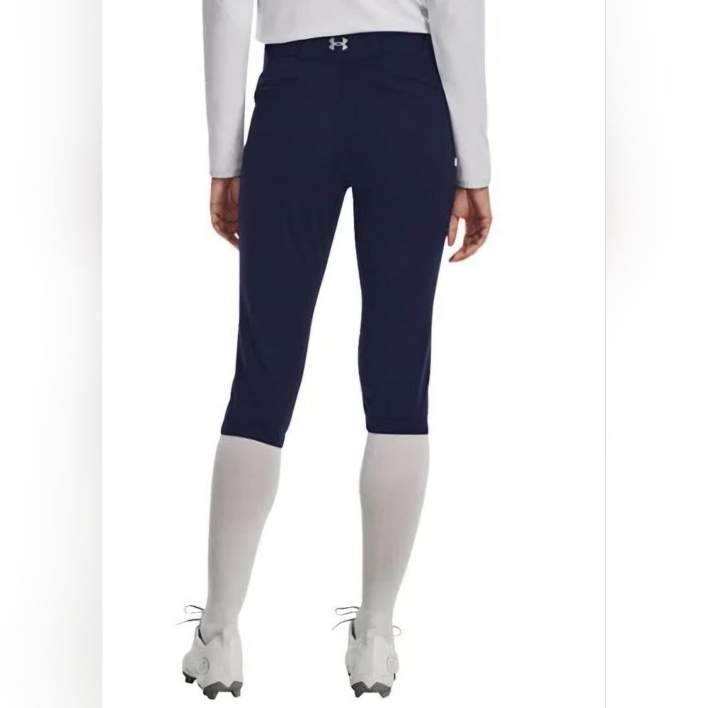 Under Armour Utility Black Fastpitch Cropped Softball Leggings Sz. L #1978